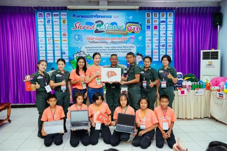 นางสาวอภิวันท์ บากบั่น (กลางซ้าย) ผู้อำนว...