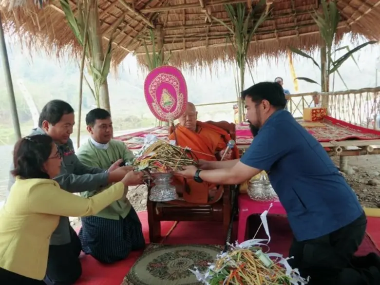 มูลนิธิแม่ฟ้าหลวงฯ ร่วมกับ สาธารณรัฐแห่งสหภาพเมียนมา จัดพิธีเปิด “ฝายน้ำเหมย” ณ เมืองลิน จังหวัดท่าขี้เหล็ก แก้ปัญหาน้ำท่วมน้ำแล้ง