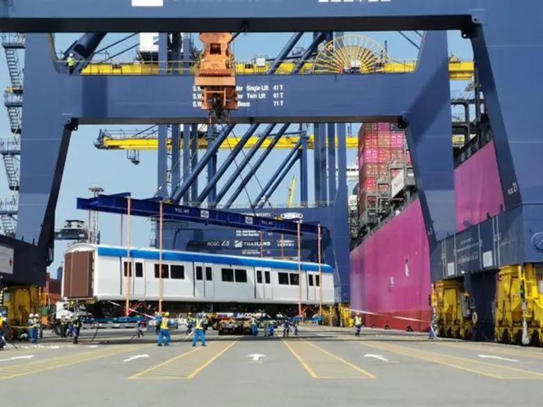 รฟม.-BEM รถไฟฟ้าขบวนใหม่ถึงประเทศไทย เตรียมให้บริการสายสีน้ำเงินส่วนต่อขยาย