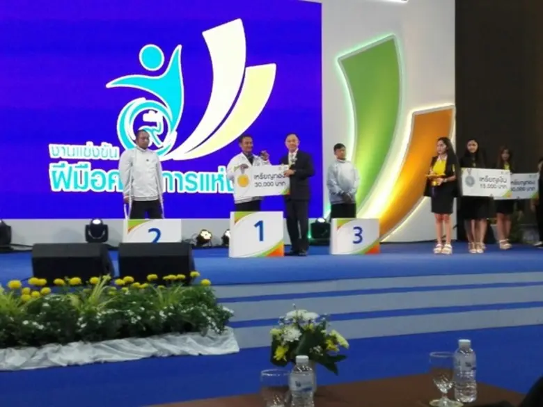 สนพ. กาญจนบุรี ขอแสดงความยินดีกับผู้พิการที่ได้รับรางวัลชนะเลิศการแข่งขันฝีมือแรงงานแห่งชาติ ครั้งที่ 9