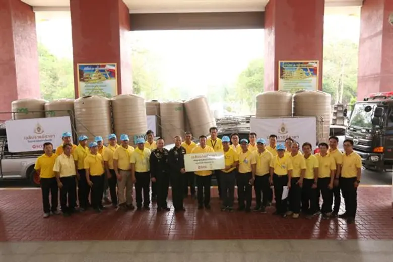 เอสซีจี ร่วมกับกองทัพบก และเครือข่าย เดินหน้ามอบถังเก็บน้ำช่วยเหลือพื้นที่ประสบภัยแล้งภาคเหนือ ในกิจกรรม “เฉลิมราชย์ราชา จิตอาสาบรรเทาภัยแล้ง” เพื่อเฉลิมพระเกียรติและถวายเป็นพระราชกุศล เนื่องในมหามงคลสมัยที่รัชกาลที่ 10 เสด็จขึ้นครองราชย์