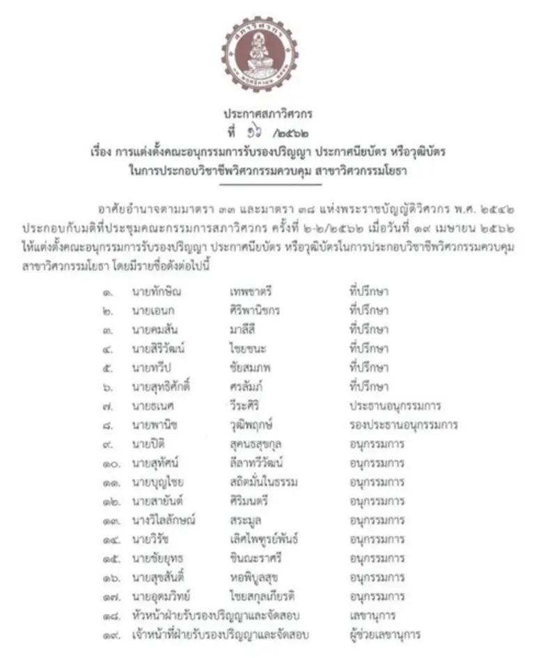 ภาพข่าว: ร่วมยินดี! รองอธิการบดีฝ่ายวิชาการ ม.ศรีปทุม ได้รับแต่งตั้งเป็นอนุกรรมการรับรองปริญญาฯ สาขาวิศวกรรมโยธา สภาวิศวกร
