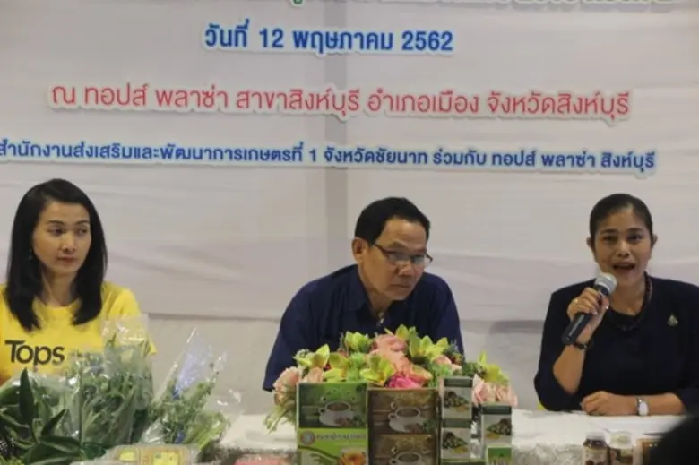 งานแสดงสินค้าวิสาหกิจชุมชนภาคกลางแฟร์ 2019 ครั้งที่ 2 ณ ท็อปส์พลาซ่าสิงห์บุรี อำเภอเมือง จังหวัดสิงห์บุรี