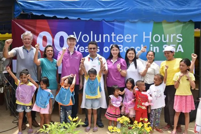 บ๊อชให้การสนับสนุนมูลนิธิมือต่อมือ (Hand-...