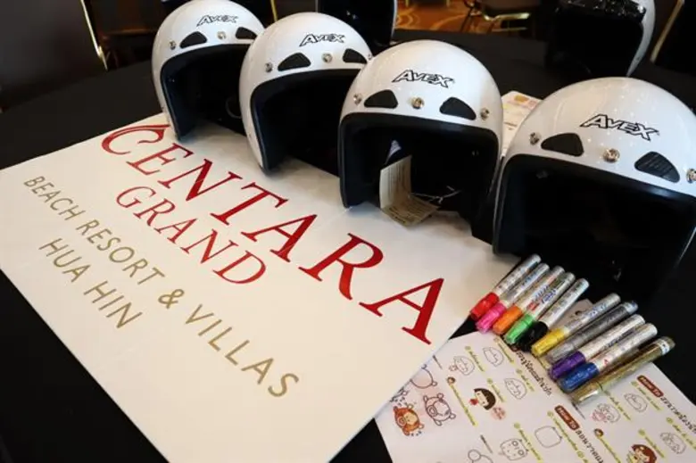 สานต่อโครงการ “หัวหินขับขี่ปลอดภัย สวมใส่หมวกกันน็อค”โรงแรมเซ็นทาราแกรนด์บีชรีสอร์ทและวิลลา หัวหิน