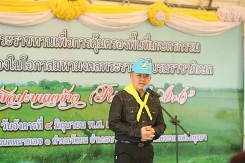 เลขาธิการ ส.ป.ก เปิดงานกิจกรรมสร้างสรรค์ศิลปะบนนาข้าวในผืนดินพระราชทาน เพื่อการคุ้มครองพื้นที่เกษตรกรรม เฉลิมพระเกียรติ เนื่องในโอกาสมหามงคลพระราชพิธีบรมราชาภิเษก