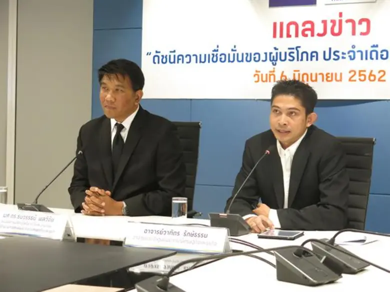 ผลของการสำรวจความเชื่อมั่นของผู้บริโภคในเ...