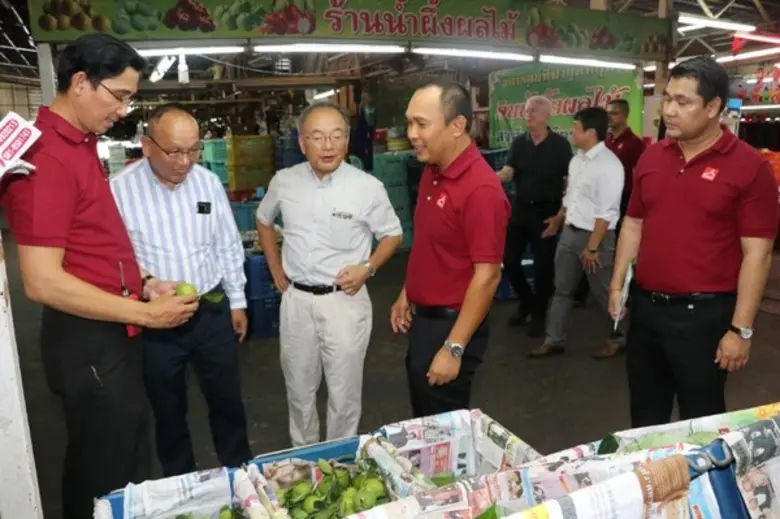 สี่มุมเมืองเปิดบ้านต้อนรับสมาพันธ์เกษตรแห่งชาติญี่ปุ่นเยี่ยมชมตลาด