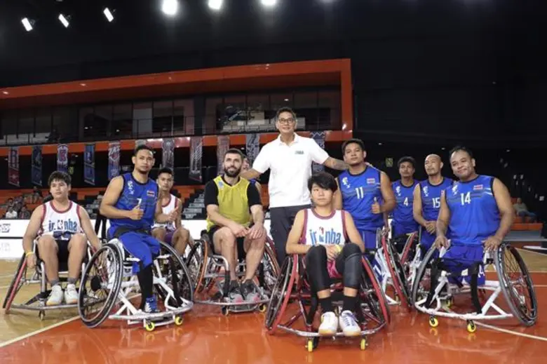 ประมุขพาราไทย นำทัพ “วีลแชร์ยัดห่วงทีมชาติไทย”  สร้างแรงบันดาลใจให้น้องๆยช. “ จูเนียร์ เอ็นบีเอ”