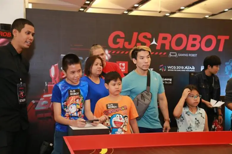บันเลือง ชินอินเตอร์ เปิดตัว “หุ่นยนต์นักรบ GJS Geio” ครั้งแรกในไทย พร้อมเปิดเวทีท้าประลองเกมเมอร์สายพันธุ์นักรบและร่วมเป็นตัวแทนไทยไปแข่งขันเวที WCG 2019