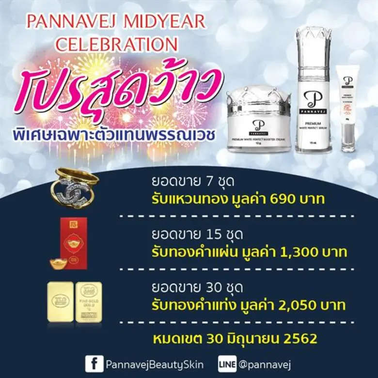 พรรณเวชจัดโปรโมชั่นกลางปี เอาใจตัวแทนจำหน่ายทั่วประเทศ