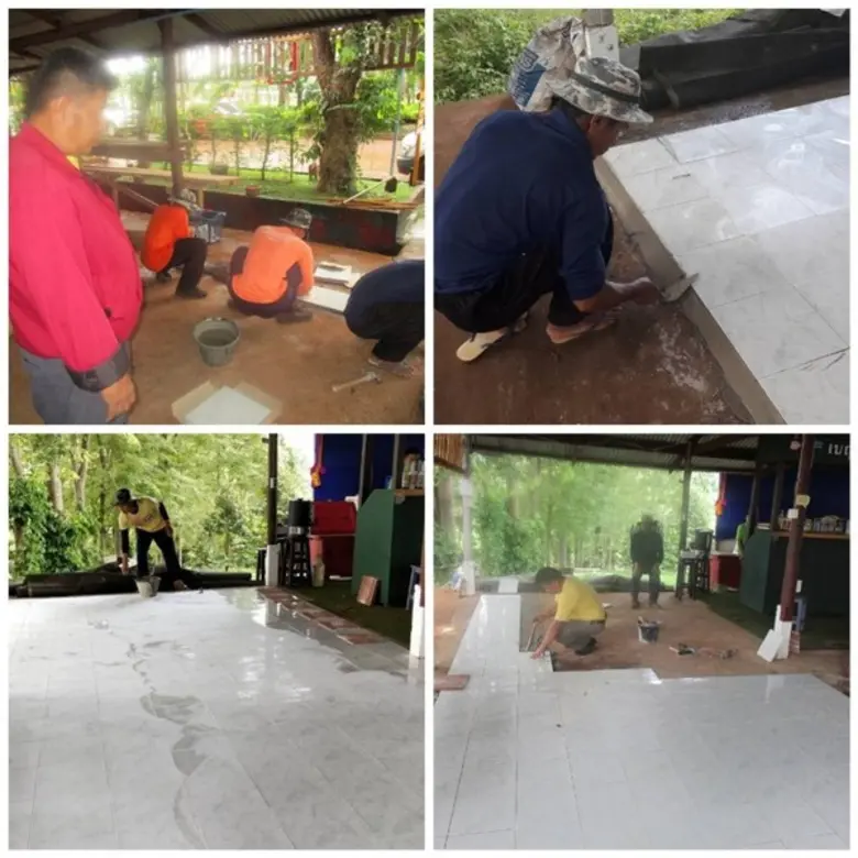 สนพ.จันทบุรี จับมือ SCG & Weber พัฒนาทักษะช่างปูกระเบื้อง