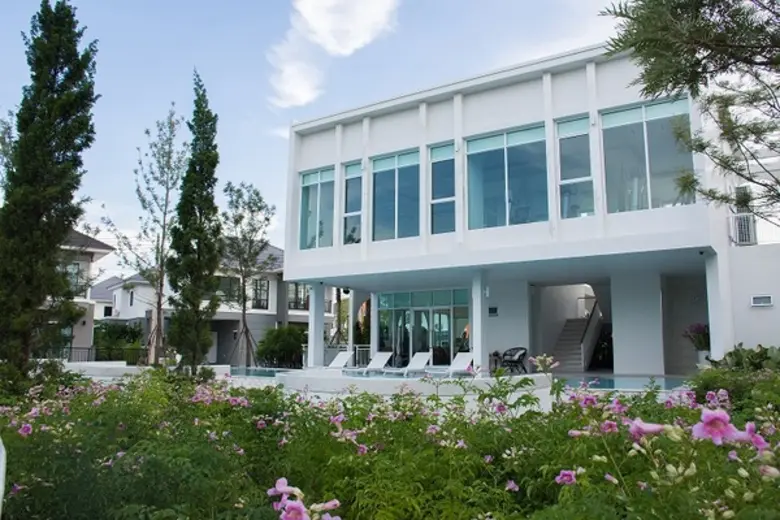 บ้านมารวยริเวอร์ไซด์บ้านเดี่ยว บ้านแฝดหรูริมแม่น้ำบางปะกง เปิดตัว Clubhouse