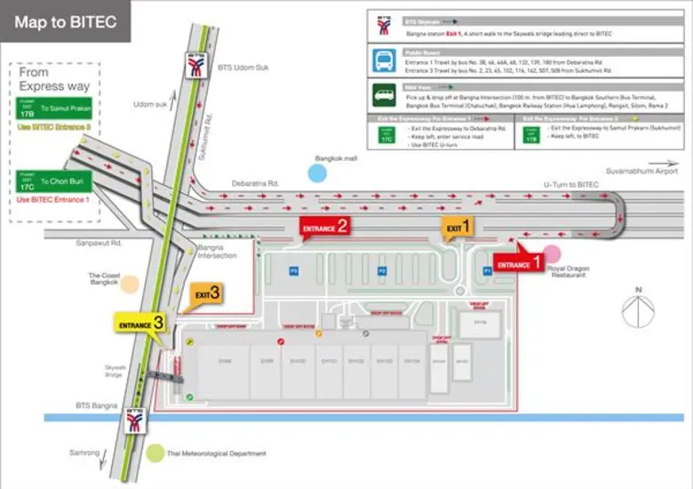 ไบเทค แนะวิธีการเดินทางมายังศูนย์ฯ ช่วงงานที่จะจัดขึ้นปลายมิถุนายน 2019