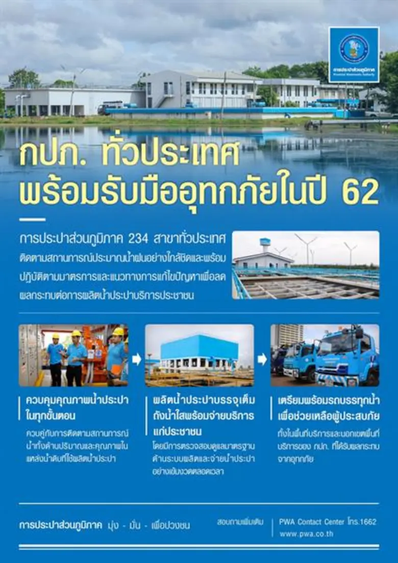 การประปาส่วนภูมิภาค (กปภ.) 234 สาขาทั่วปร...