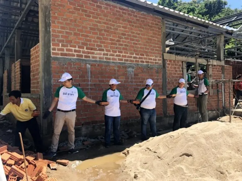 ซีพีอาสา ร่วมก่อสร้างโรงพยาบาลส่งเสริมสุขภาพตำบล บ้านซิแบร อ.อมก๋อย จ.เชียงใหม่