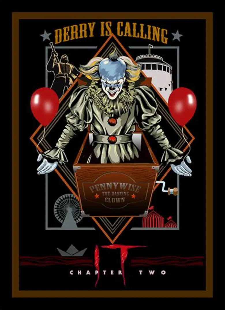 "เพนนี ไวซ์" ออกอาละวาดอีกครั้งบน 4 โปสเตอร์ Fan Art จาก It: Chapter Two