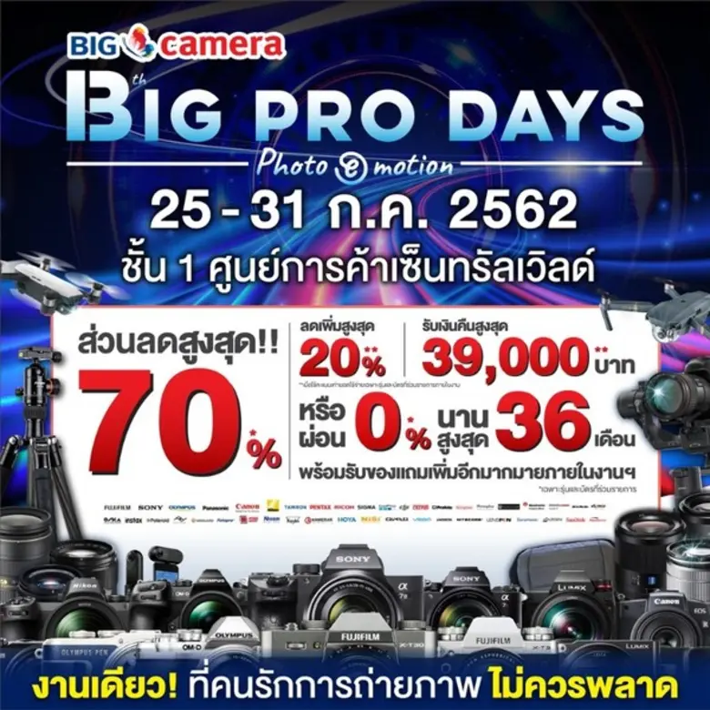 บิ๊ก คาเมร่า ศูนย์รวมกล้องดิจิตอล ที่มีคว...