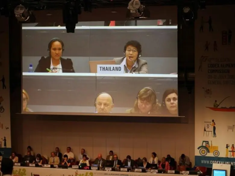 มกอช. รวมเวที “โคเด็กซ์” ผลักดันแก้ไขเพิ่มเติมมาตรฐาน Codex สำหรับน้ำมันรำข้าว หวังเพิ่มขีดความสามารถการแข่งขันและส่งออกของอุตสาหกรรมน้ำมันรำข้าว พร้อมรับร่างมาตรฐานน้ำมันอัลมอนด์-วัตถุเจือปนอาหาร