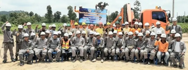 สนพ.มุกดาหาร ร่วมกับ กฟภ.มุกดาหาร ยกระดับฝีมือในโครงการเพิ่มทักษะกำลังแรงงานในพื้นที่เศรษฐกิจพิเศษ สาขาช่างไฟฟ้าภายนอกอาคาร สู่ “Super Worker”