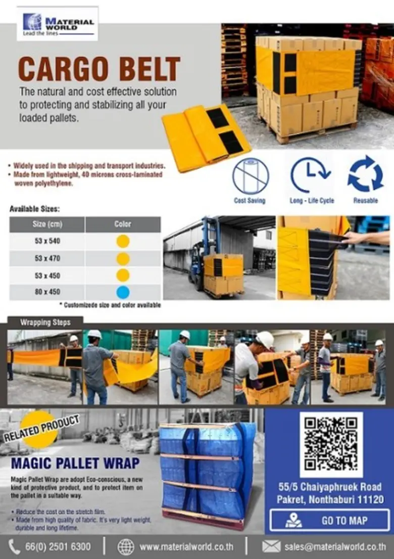 "Cargo Belt" หรือ เข็มขัดรัดสินค้า ใช้พัน...