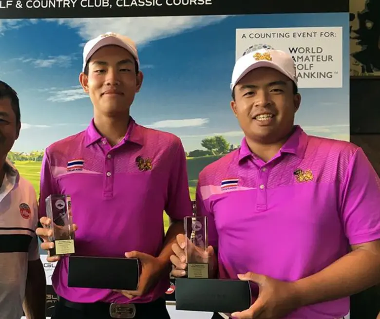 เด่นวิทย์ สวิงทีมชาติคว้าแชมป์บุคคลพร้อมพาทีมไทยซิมแชมป์ ศึกกอล์ฟสมัครเล่น สิงค์โปร์ โอเพ่น อเมเจอร์ ครั้งที่ 72