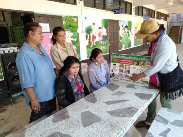 กรม สบส. ชูแนวคิด 3 จ. จอบ แจ้ง จัดการ ผ่านสื่อหมอลำ ลดผู้ป่วยโรคพยาธิใบไม้ตับและมะเร็งท่อน้ำดี ในพื้นที่ ต.เจ้าท่า จ.กาฬสินธุ์