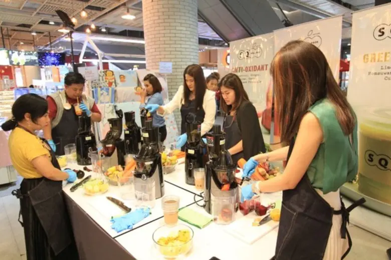SQ Squeeze จัด Workshop เครื่องดื่มน้ำผักผลไม้สกัดเ...