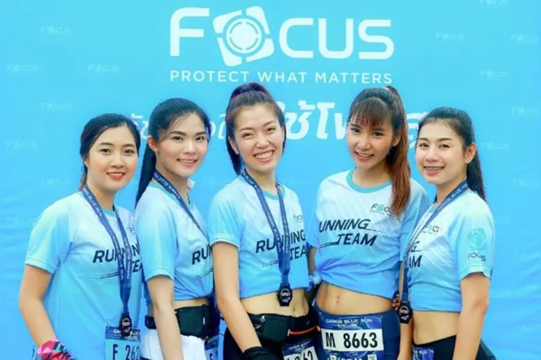 กระจกกันรอยโฟกัส ร่วมสนับสนุนงานวิ่ง “การ์มิน บลู รัน ครั้งที่ 4”