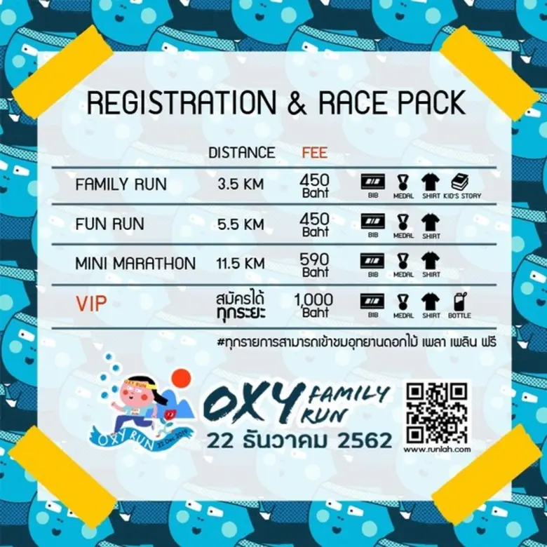 งานวิ่งการกุศล Oxy Family Run 2019