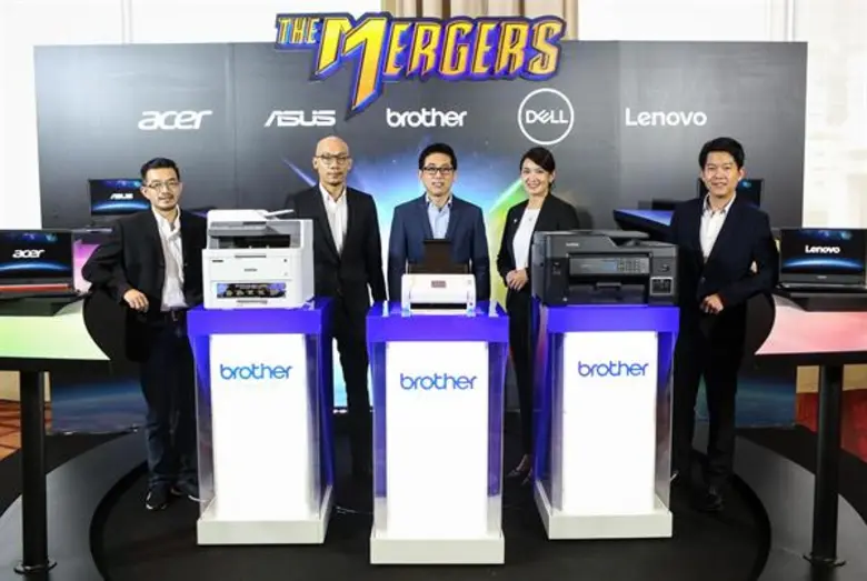 'บราเดอร์’ เขย่าจักรวาลไอทีครั้งแรกในไทย ประกาศความร่วมมือ 4 ยักษ์ใหญ่ค่ายไอทีแบรนด์ดังระดับโลก 'เอเซอร์ เอซุส เดลล์ เลอโนโว’จัดแคมเปญ 'THE MERGERS’ สร้างความแกร่ง มอบความคุ้ม กระตุ้นการเติบโตธุรกิจไอทีไทย