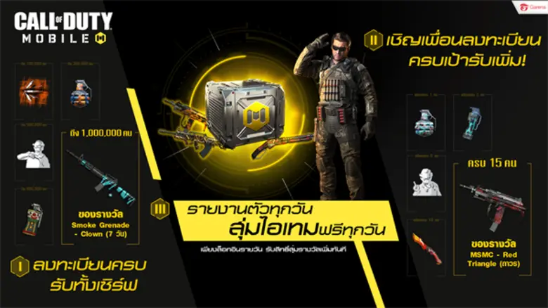 การีนาเปิดตัว 'Call of Duty(R) Mobile – Garena’ เกม FPS ระดับตำนานในรูปแบบเกมมือถือ รุกตลาด 'Hardcore-Casual’ ในเอเชียตะวันออกเฉียงใต้ คาดประเทศไทยทะลุเป้า 1 ล้านดาวน์โหลดภายใน 1 เดือน