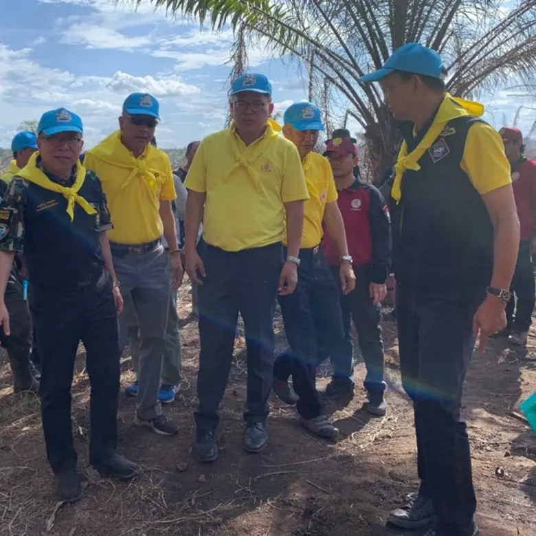 ทส. สนธิกำลังเร่งแก้ปัญหาไฟป่าพรุควนเคร็ง