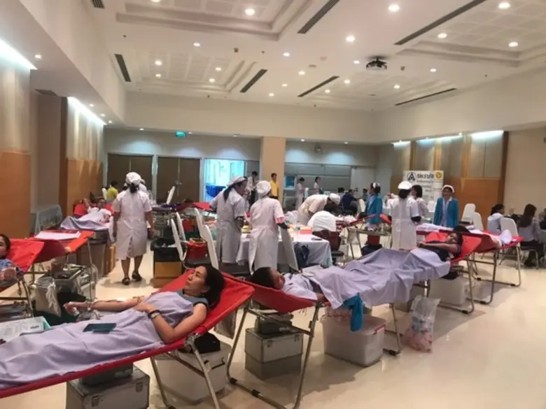 ภาพงานบริจาคโลหิต ครั้งที่ 22 โดย รพ.รามค...