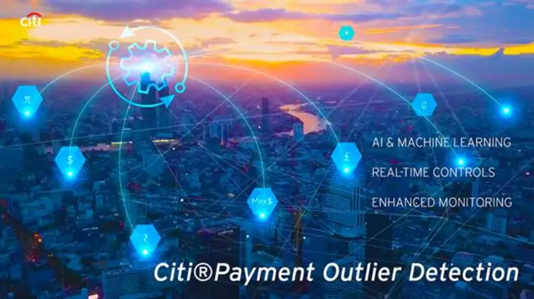 เหนือกว่าคำว่าล้ำสมัย! ซิตี้แบงก์ เปิดตัว “เพย์เมนท์ เอาท์ไลเออร์ ดีเทคชั่น” ระบบ 'เอไอ’ เพิ่มขีดความสามารถตรวจสอบรายการชำระเงินน่าสงสัยอัตโนมัติ สำหรับลูกค้าสถาบันทั่วโลก
