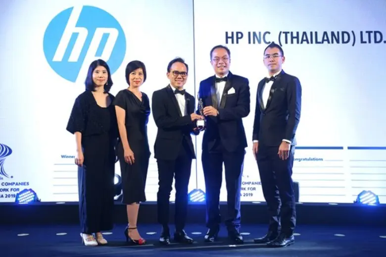 เอชพี ประเทศไทย คว้ารางวัล บริษัทดีเด่นที่น่าทำงานมากที่สุดในเอเชีย “HR Asia – Best Companies to Work For In Asia 2019”