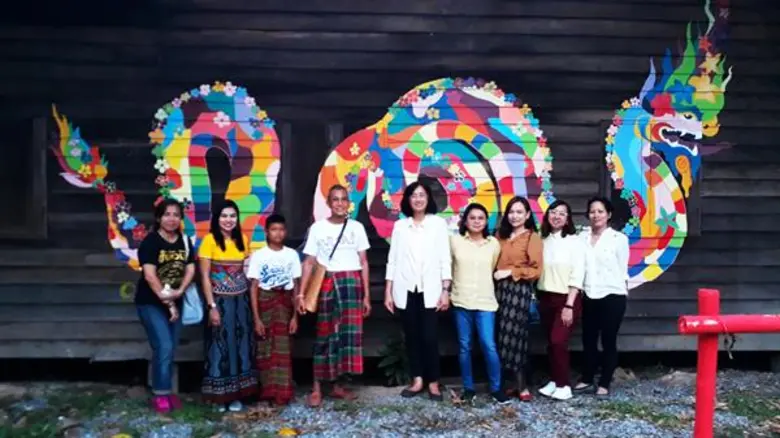 สศร. วาดบ้านแปลงเมือง พญานาค แห่งโซ่พิสัย ศิลปะร่วมสมัยพัฒนาชุมชน