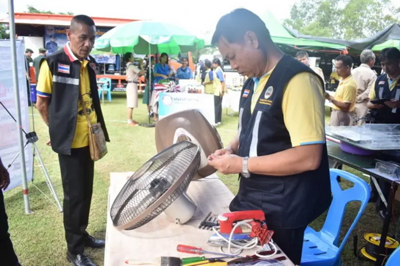 สนพ. อำนาจเจริญ ออกหน่วยบริการคลินิกผลิตภาพแรงงานสัญจร DSD 4.0 Shop