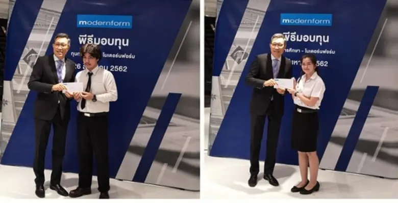 สองนักศึกษาเก่ง จากคณะบริหารธุรกิจและคณะส...