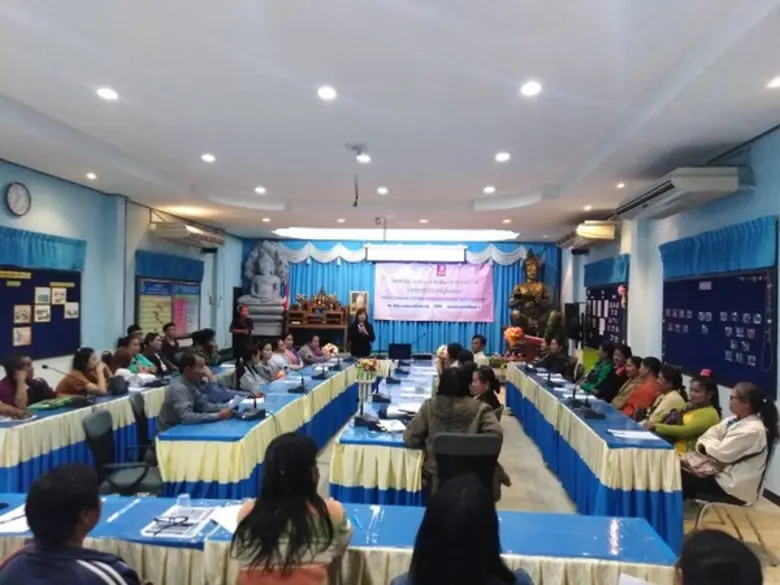 สำนักงานพัฒนาฝีมือแรงงานสุโขทัย ร่วมกับ ธนาคารออมสินภาค 7 จัดการอบรมโครงการพัฒนาทักษะและส่งเสริมการประกอบอาชีพ ให้แก่ผู้มีบัตรสวัสดิการแห่งรัฐ