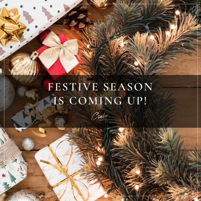 เฉลิมฉลองช่วงเทศกาลแห่งความสุข ได้ทุกวัน ที่ Cielo Sky Bar & Restaurant