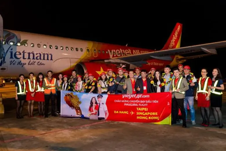 เวียตเจ็ทเปิด 3 เส้นทางบินใหม่ บินตรงเชื่อมดานัง สู่ไทเป สิงคโปร์ และฮ่องกง