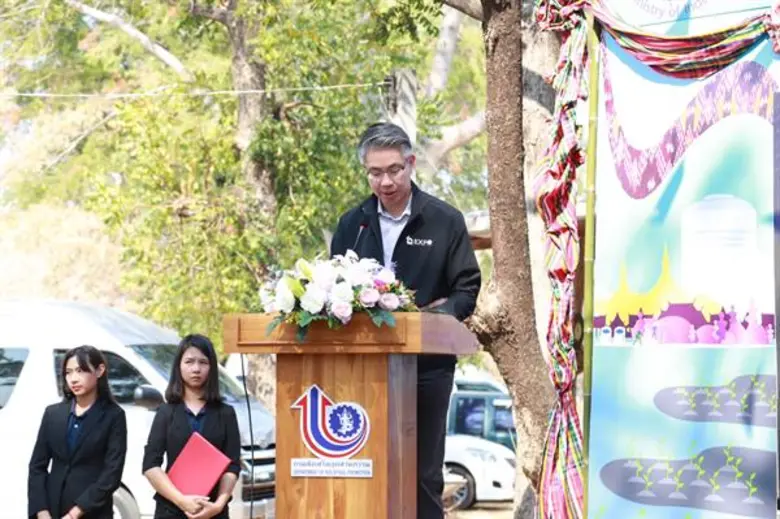 กระทรวงอุตฯ เดินหน้าต่อเนื่องแก้ปัญหาภัยแล้ง มอบระบบกักเก็บน้ำช่วย SMEs นำร่องที่ชัยภูมิ