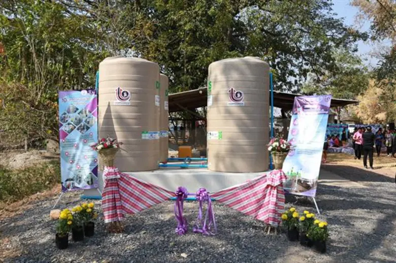 กระทรวงอุตฯ เดินหน้าต่อเนื่องแก้ปัญหาภัยแล้ง มอบระบบกักเก็บน้ำช่วย SMEs นำร่องที่ชัยภูมิ