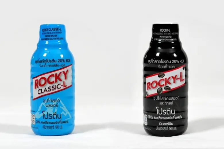 ร็อคกี้- แอล ซุปไก่สกัด ผสมเวย์โปรตีนสูง “ชีวิตดีกับร็อคกี้-แอล”