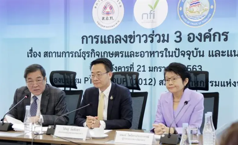 สภาอุตสาหกรรมฯ-สภาหอการค้าฯ-สถาบันอาหาร เผยส่งออกอาหารปี 62 หดตัว 3.8% ลุ้นปี 63 ฝ่าปัจจัยเสี่ยง ตรึงเป้า 1 ล้านล้านบาท