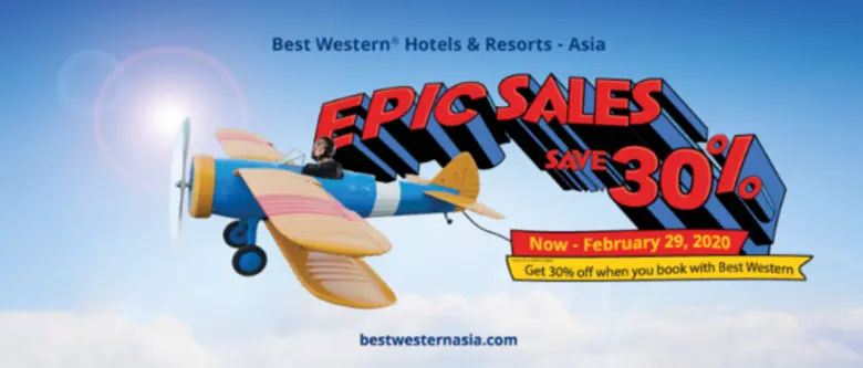 Enjoy an EPIC 2020 with 30% off at Best Western Hotels & Resorts in Asia