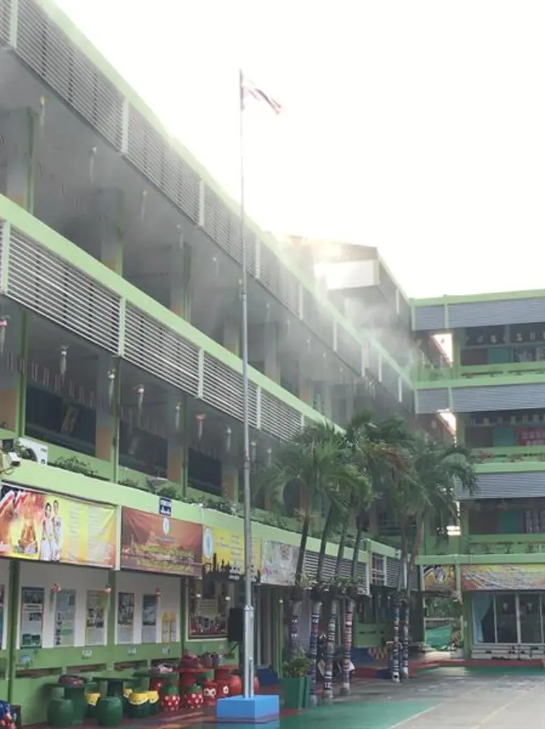 เข้มงวดพื้นที่ก่อสร้างลดฝุ่นละออง/ติดตั้งป้ายเตือนปริมาณฝุ่นภายในโรงเรียน กทม.