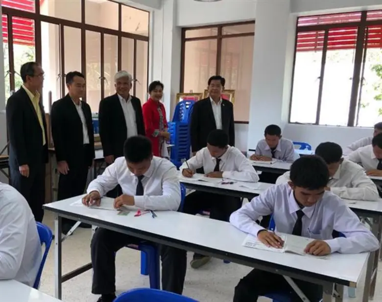 เลขาอาชีวะ ลงพื้นที่ตรวจสนามสอบ V -NET