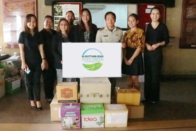 กลุ่มเครือข่ายถนนศรีอยุธยาสีเขียว ร่วมบริ...